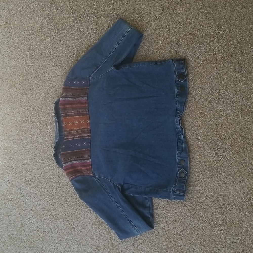 Life In Progress Boho Jean Jacket - Picture 7 of 9